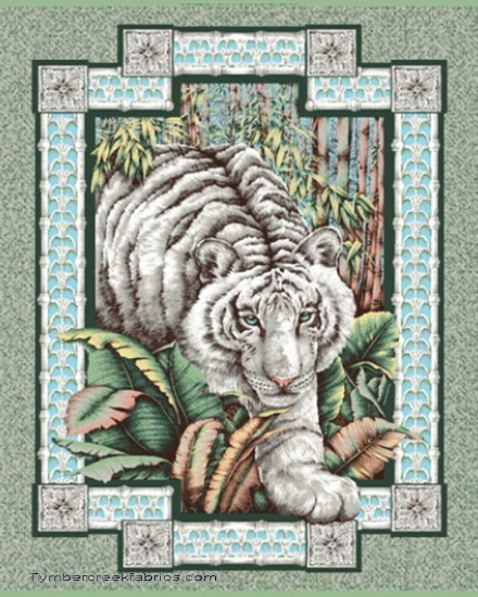 Alabaster White Tiger Wall Panel